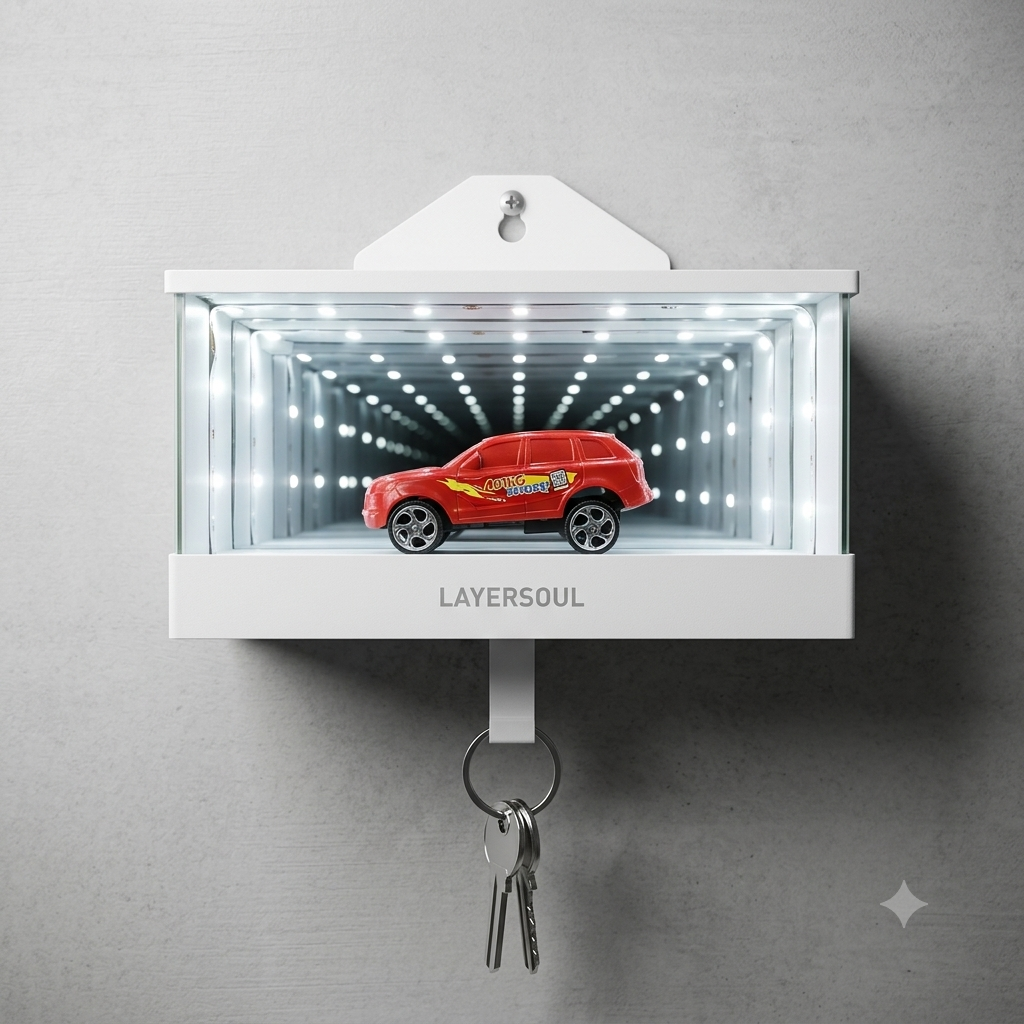 Infinity Garage LED Smart Key Holder with Auto Light Sensor