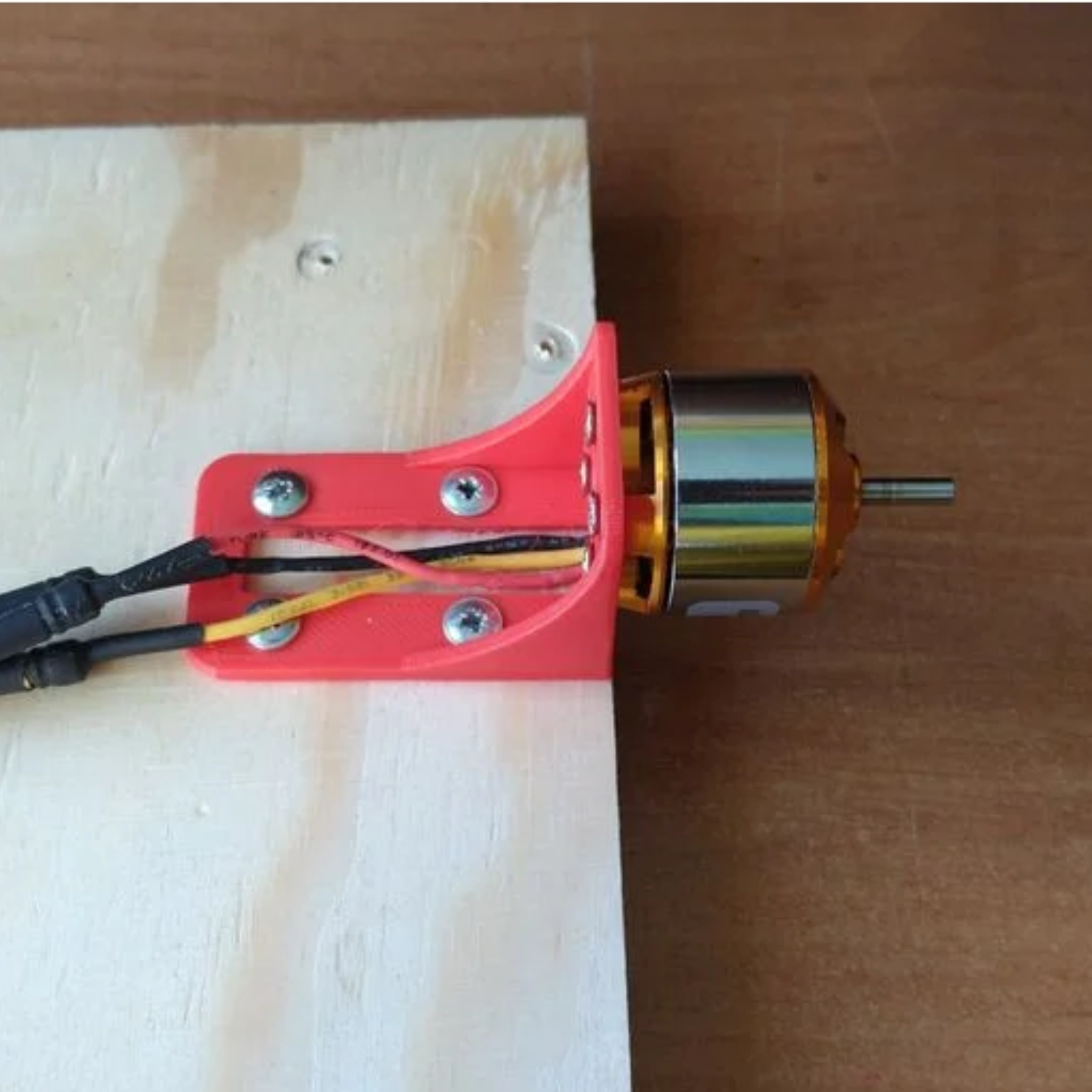 A2212 BLDC Motor Mount with Integrated Cable Channel (3D Printed)
