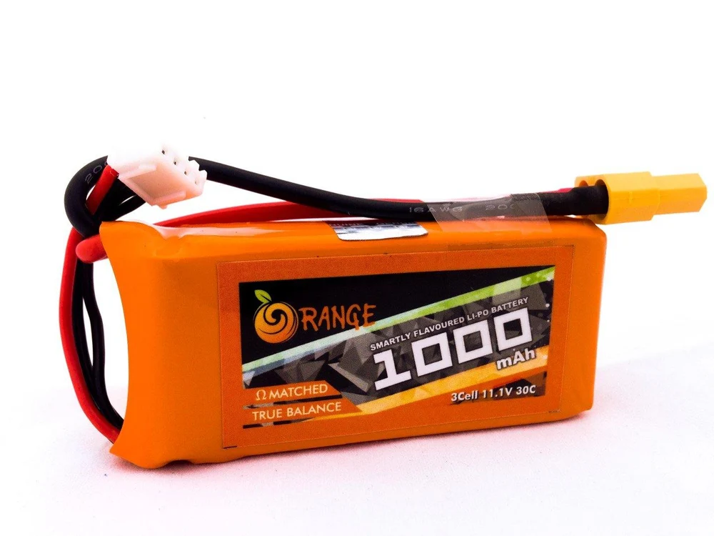 11.1 V 1000mAh 3s Orange Lithium Polymer Battery Pack